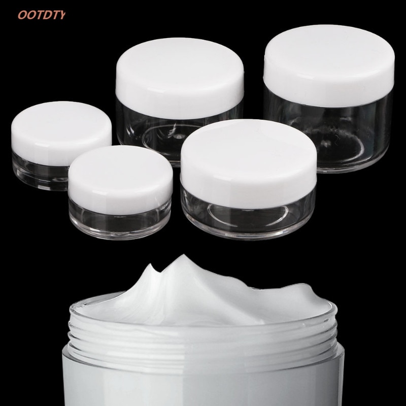 Mini pote de maquiagem cosmética, recipiente útil para viagem, de creme e cosméticos