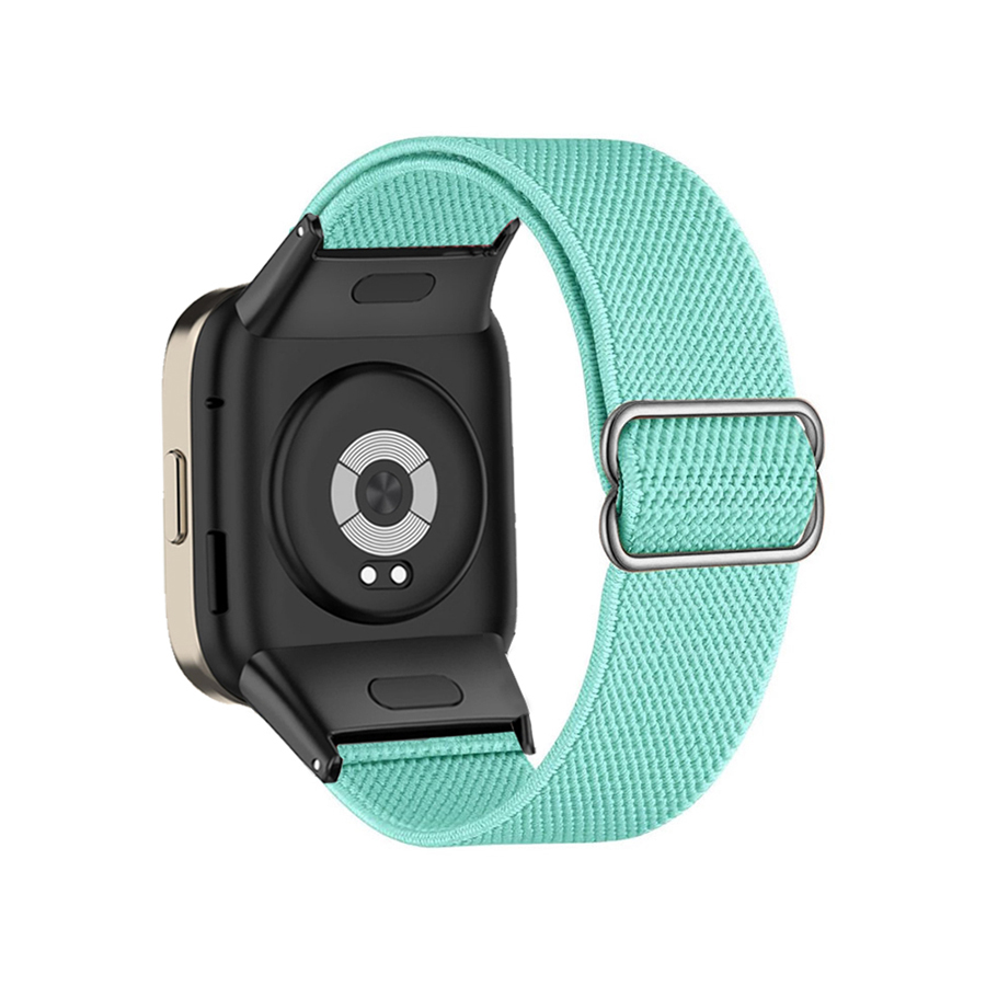 Correa de nailon para reloj inteligente, pulsera elástica trenzada para Xiaomi Redmi Watch 3 Lite: XL / Verde negro