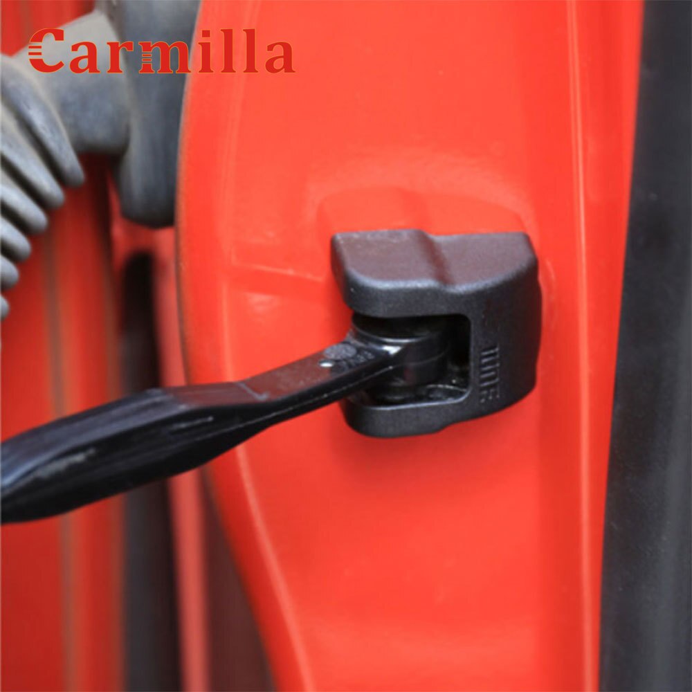 4Pcs ABS Car Door Lock Protection Cover Doors Lock Sticker for Ford Focus 3 Mk3 Fiesta MK7 Ecosport Car Protector