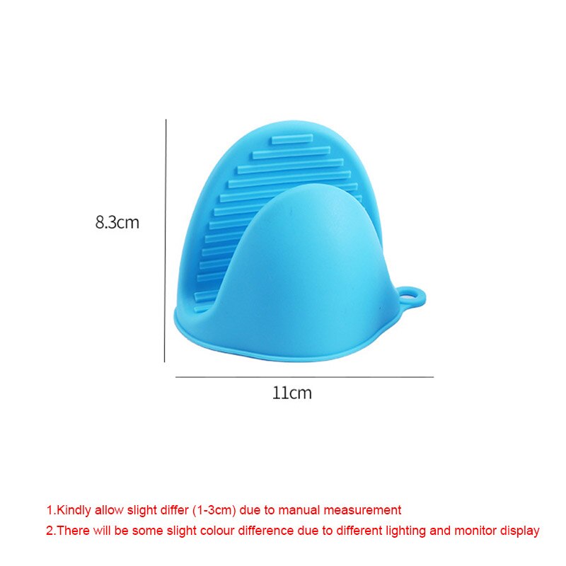 Gant en Silicone coloré Anti-brûlure antidérapant, 2 pièces, pour la cuisine, cuisson, résistant à la chaleur, pince à main, accessoires d'organisation