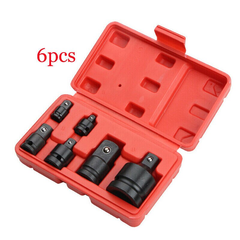6Pcs Mini Socket Wrench Hand Tool Set 1/4 1/2 3/8 3/4 Ratchet Breaker Drive Spanner Set Pneumatic Sleeve Adapter Wrench