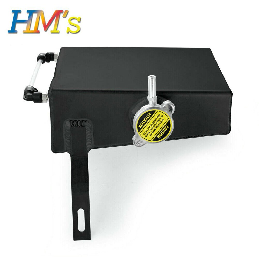 Chrome 2L Aluminum oil tank Radiator Coolant Overflow Tank kit for Supra MK III IV 7MGTE 2JZGT