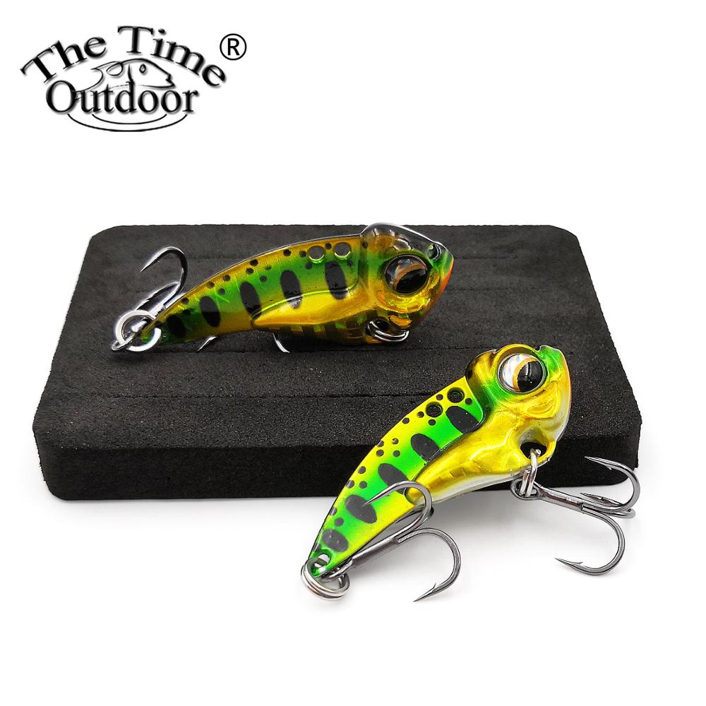 2 pièces/boîte le temps métal Vib MZ45 naufrage Vib lame leurre pêche artificielle Wobbler Vibration appâts pour brochet bar truite poisson