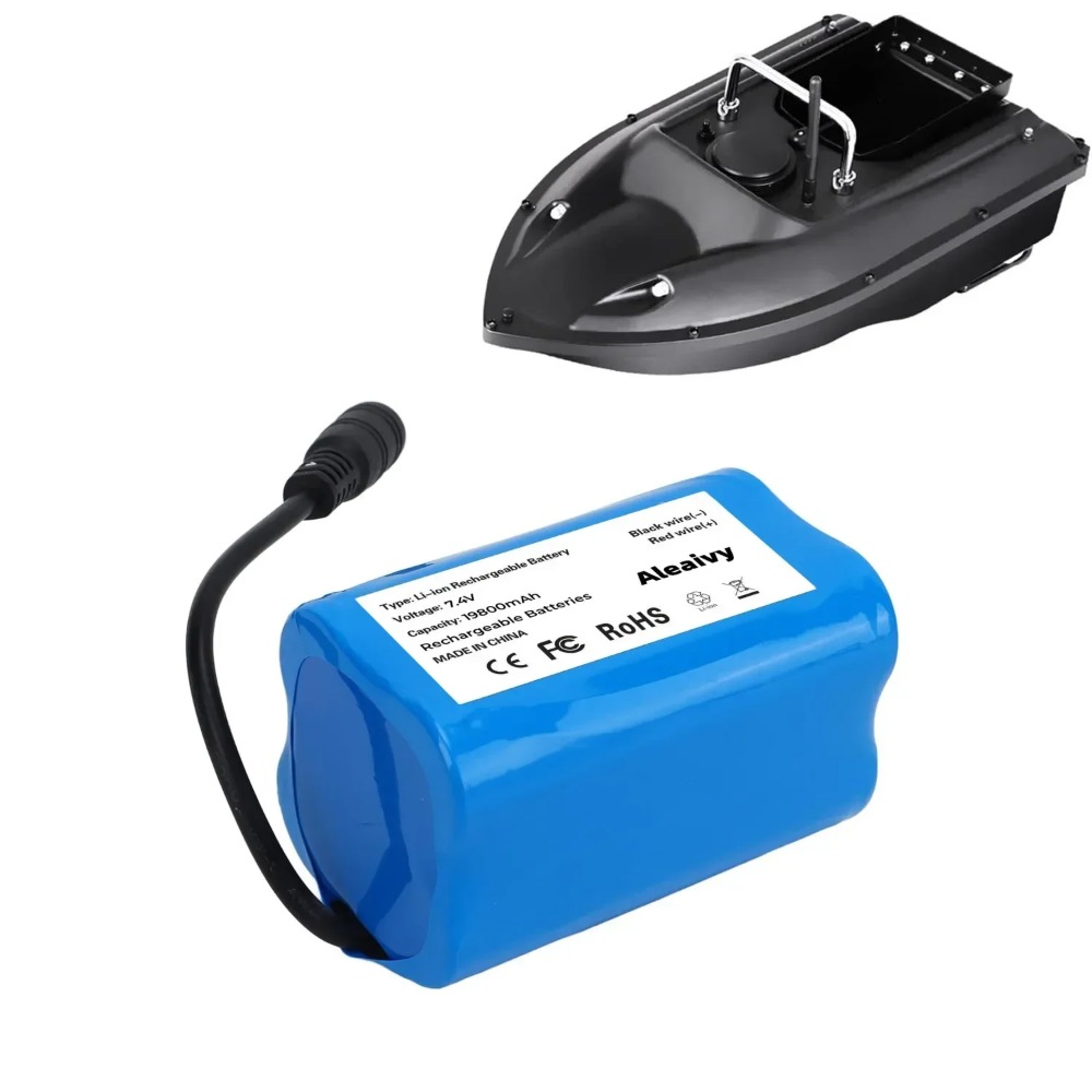 7.4V 12000mAh 5200mAh Li-ion Rechargeable For T188 T888 -5 V007 C18 H18 So on Remote Control RC Fishing Bait Boat Battery