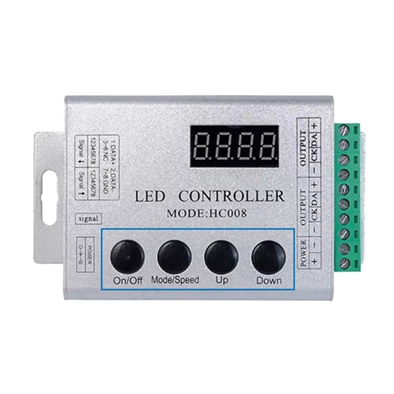 FORW-2X HC008 Programmable LED Controller 133 Effect Mode RF Control 2048 LED Pixel For WS2811 WS2812 RGB LED Strip Light