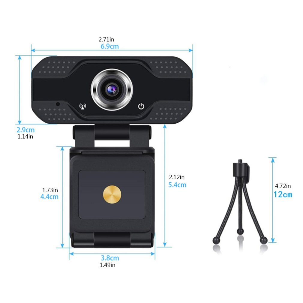 Hd 1080P Webcam 2K Computer Pc Web Camera Met Microfoon Voor Live-uitzending Video Bellen Conferentie Workcamara Web para Pc