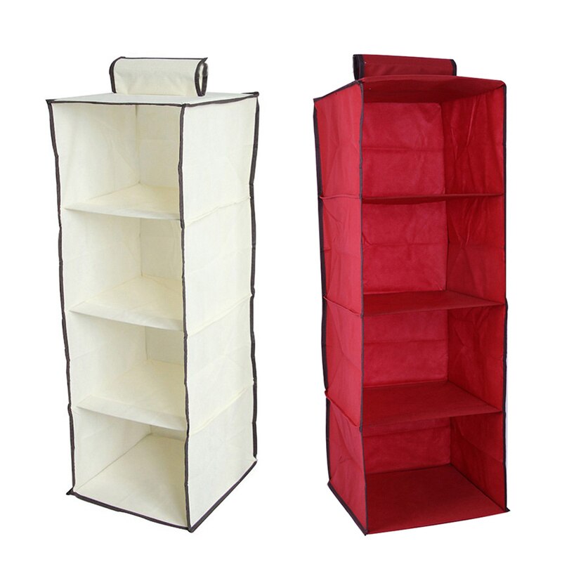4 Shelving Hanging Closet Organizer Hanging Pocket Drawer Clothes Storage Clothes Home Organization Accessories Supplies
