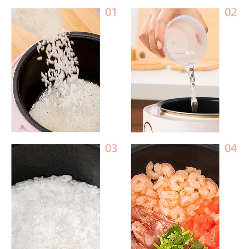 220V 3L Electric Rice Cooker Non-stick Multi Cooker Electric Cooking Pot 2 Color Available Easy Operation