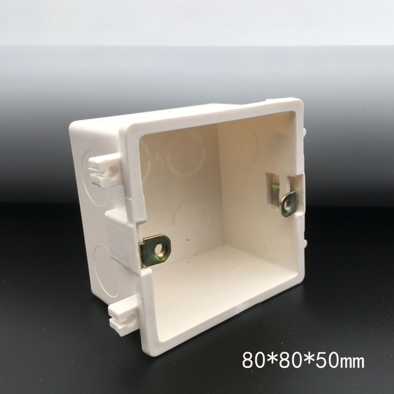 Universal 86 Type Splicing Cassette Concealed Junction Box Wall Mount Switch Socket Dark Box Secret Stash 80*80*50mm