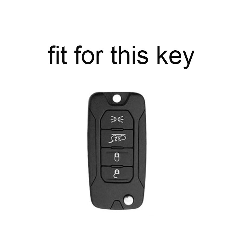 Leather Car Key Case for Car for Jeep Renegade flip folding Key Holder Covers Ring Key Cover