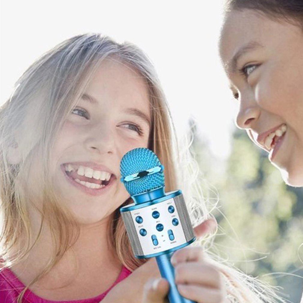 Wireless Condenser Microphone Audio Machine Portable National Karaoke Microphone Handheld Microphone Single Microphone 5 Hours