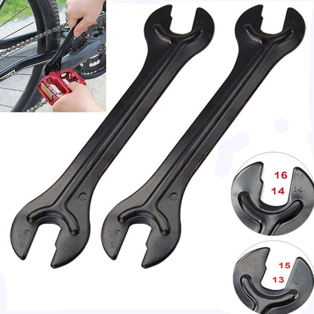 2pcs Bike Wheel Hub Wrench Bicycle Hub Cone Steel Dual Open-end Spanner Bicycle Repair Tool