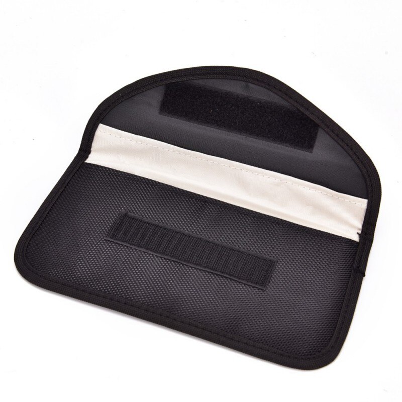 For Iphone Samsung Huawei Xiaomi Phones Mobile Phone RF Signal Blocker Anti-Radiation Shield Case Bag Blocking Pouch: Black