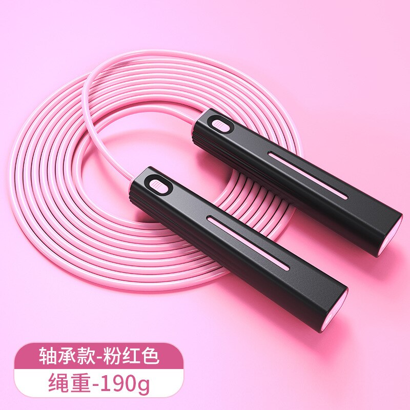· springen Seil Weibliche Fitness Verlieren Gewicht Sport Fettverbrennung freundlicher Junge Schüler'S der Akademischen Prüfung für sterben Junior hoch schoo: Rosa Farbe Lager springen Seil