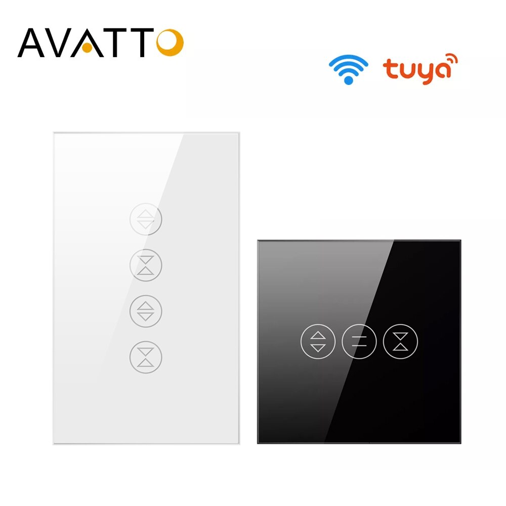 AVATTO Tuya Dual WiFi Vorhang blind Schalter Für Elektrische Motor- Rollladen, Clever Heimat Automatisierung Arbeit für Alexa, google Hause