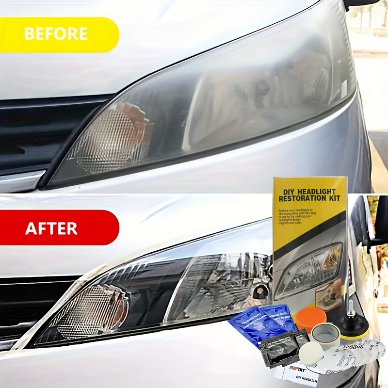 Kits de pulido para restauración de faros de coche, Kits de reparación de faros, pulidor de luz de coche, pasta de limpieza, agente de restauración para el cuidado de la pintura del coche