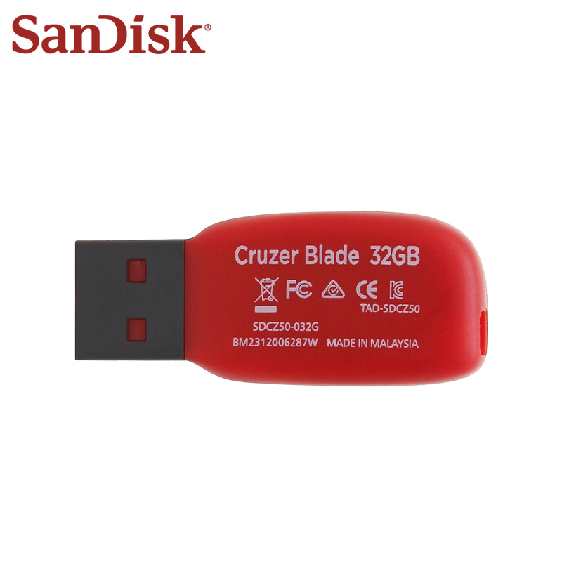 SanDisk Super Mini USB 2.0 Flash Drive 16GB 32GB 64GB 128GB CZ50 Originele Pen Drive voor Computer TV Auto audio Pendrive