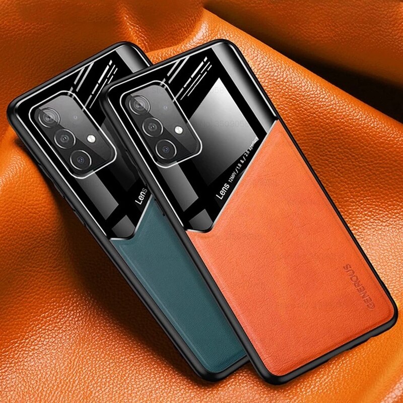 Funda de cuero con soporte magnético para samsung galaxy a72 5g sm-a726b/ds 6,7 ", carcasa de silicona a prueba de golpes