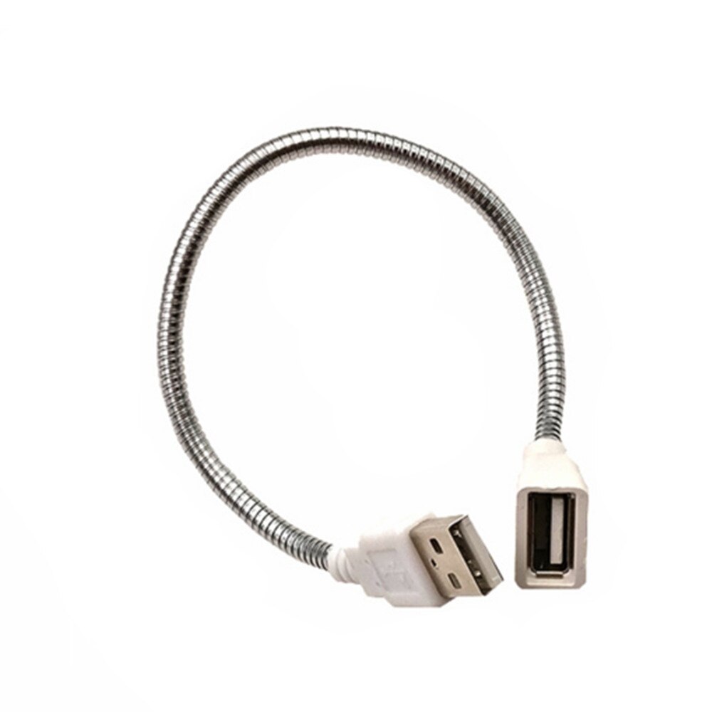 Flexibele Metalen Usb Verlengkabel Man-vrouw Extension Netsnoer Metalen Slang Buis Draad Voor Usb Licht Lamp lamp