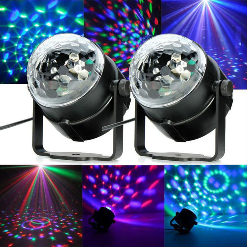 Mini RGB LED Crystal Magic Ball Stage Effect Verlichting Lamp Party Disco Club DJ Lichtshow Lumiere