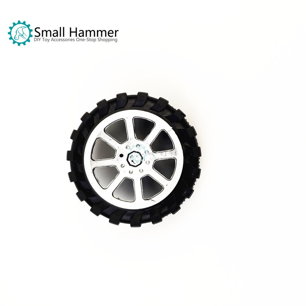 10pcs Toy wheel 3*55mm plastic wheel dyed wheel toy accessories DIY 4WD