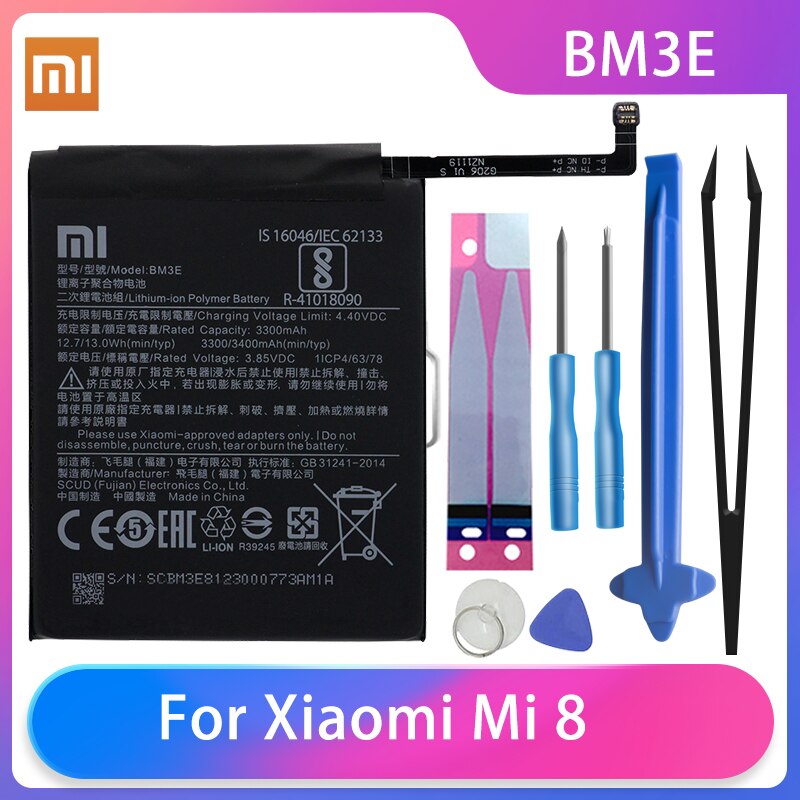 Original XiaoMi Phone Battery For Mi A3 CC9 Mi 5 6 8 9 8/9SE 8/9Lite Mi Max 1 2 3 Redmi 3 3S 4a 5a 6a 7a 8a 9a Batteries: For XiaoMi 8