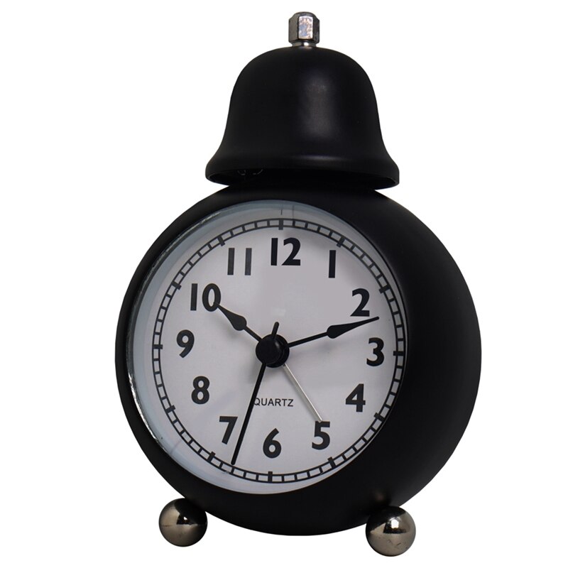Alarm Clock,Bedside Analog Alarm Clock For Bedroom Battery Operated Round Clock For Room Decoration