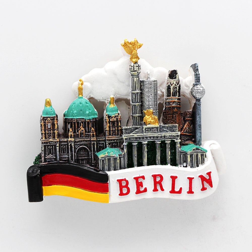 Magnetisk 3d køleskab klistermærke verdenstur køleskab magneter bhutan japan tyskland tyrkiet australien rejse souvenir samling: Lysegrøn