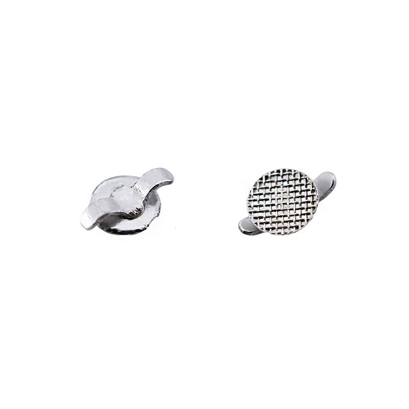 Dentst 50 pièces orthodontie dentaire liaison directe oeillet céramique bouton lingual langue dompteur morsure ouvre-crochet de Traction crochet à sertir: Rose pink