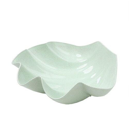 Candy Snacks Nuts Seeds Dry Fruits Plastic Plates Dishes Bowl Breakfast Tray Home Kitchen Supplies Fruit Organizer Storage: Green shell