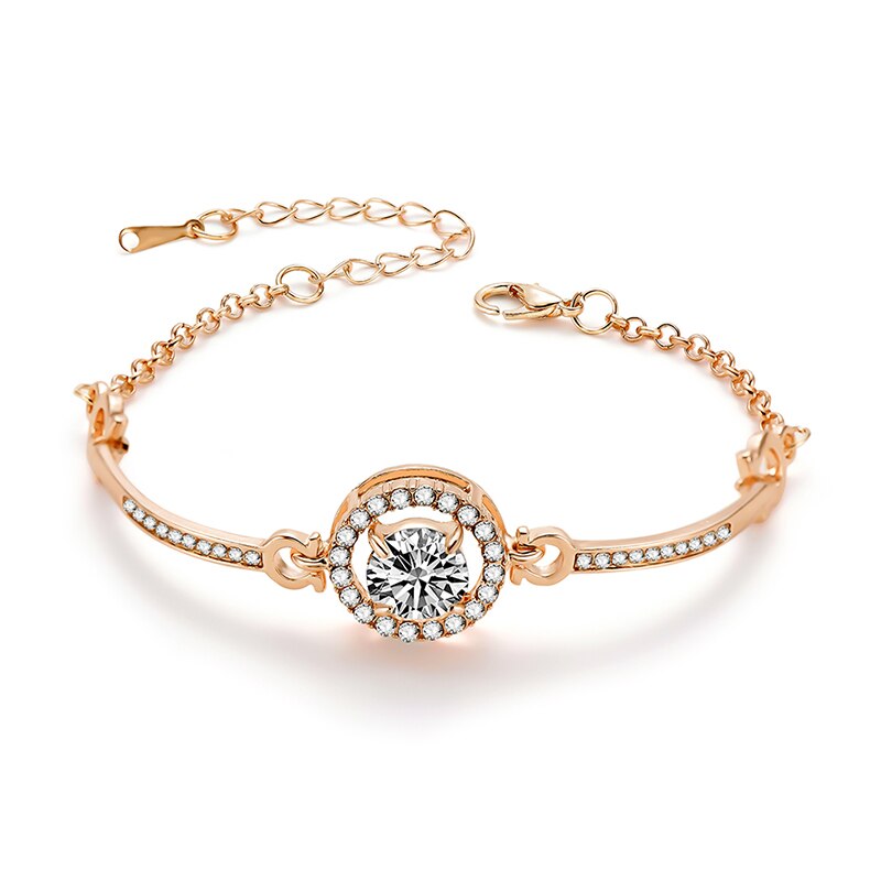 luxe or chaîne Bracelet Bracelet charme Simple Bracelet pour femmes filles bijoux