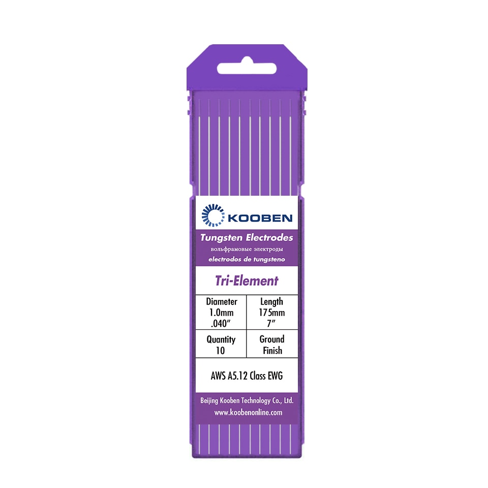 WR20 E3 Tungsten Elektroden 1.0 1.6 2.4 3.2 Mm X 175 Mm Paars Tig Lassen Wolfraam Elektroden Achter Aarde E3