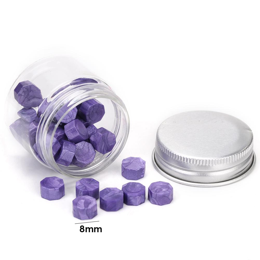 Cire à sceller Vintage en octogone perles | 60/100 pièces, perles rétro pour lettres personnelles, estampillage de douanes, accessoires décoratifs