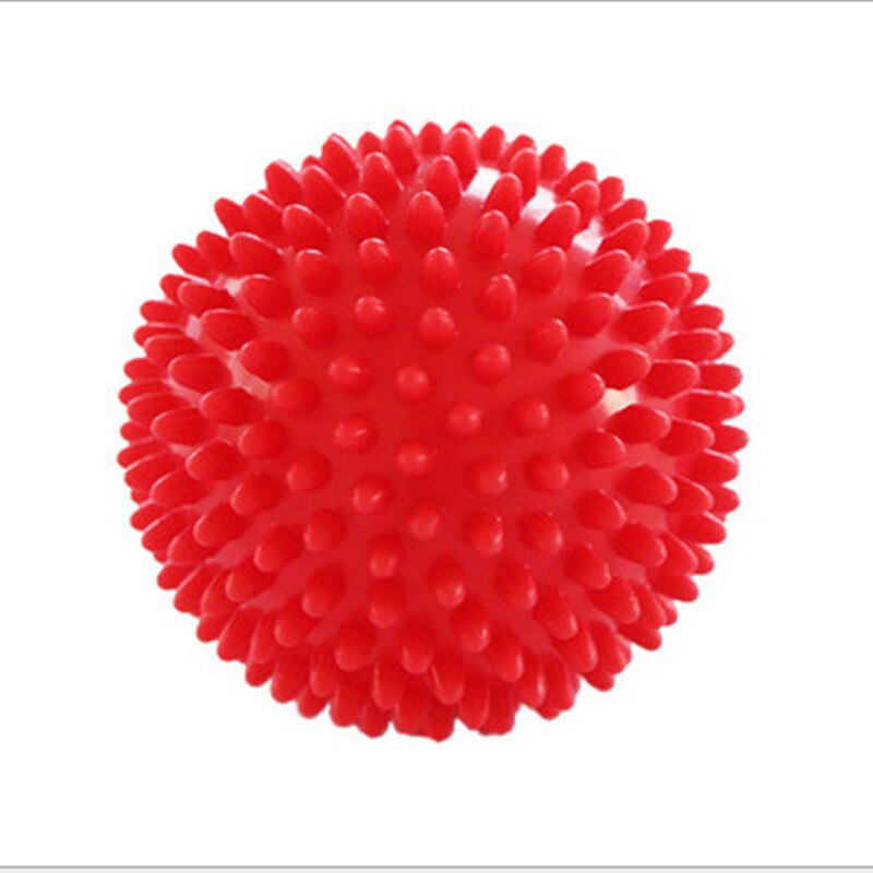 Fitness PVC Hand Massage Ball PVC Soles Hedgehog Sensory Training Grip the Ball Portable Physiotherapy Ball Diameter 7cm: Red
