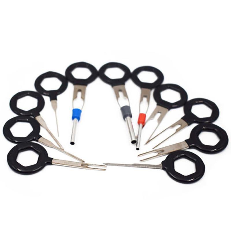 1 Set Terminal Ejector Kit Car Terminal Removal Kit Connector Wiring Repair Ejector Crimp Tools Kit Terminal B4N3: 11pcs