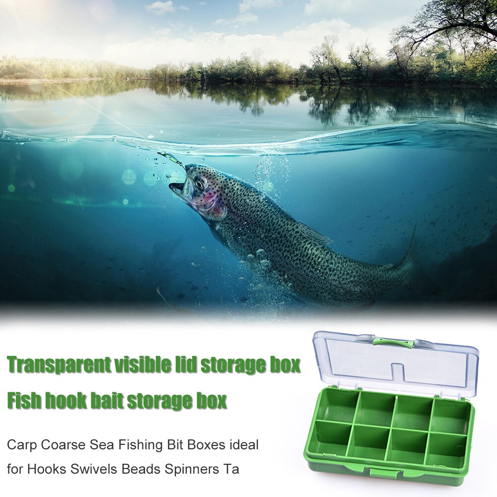 Estuche para anzuelos de pesca, caja de almacenamiento de herramientas, contenedor de accesorios de pesca, multiranura