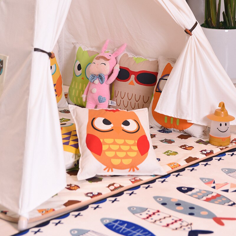 Children Tent for Kids Play Tent Teepee Cotton Play House for Baby Indoor Outdoor Baby Princess Game House Girl Tent Toy