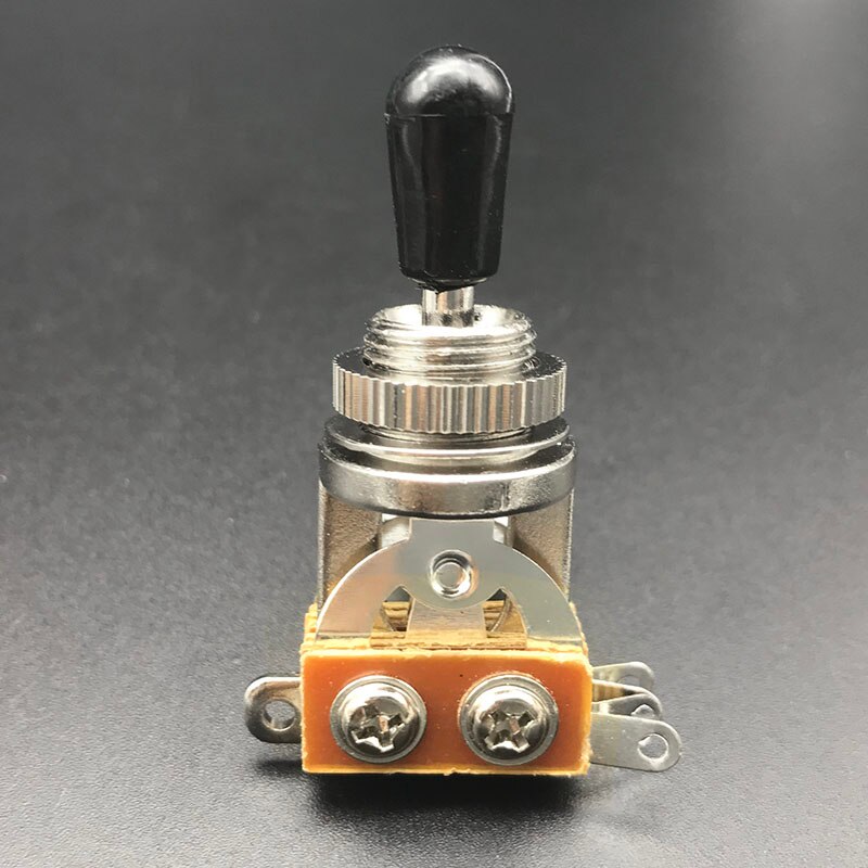 Metal 3 Way Alternar Controle Interruptor, Interruptor de Guitarra Elétrica com 2Pcs Interruptor Tip, LP, SG, Livre