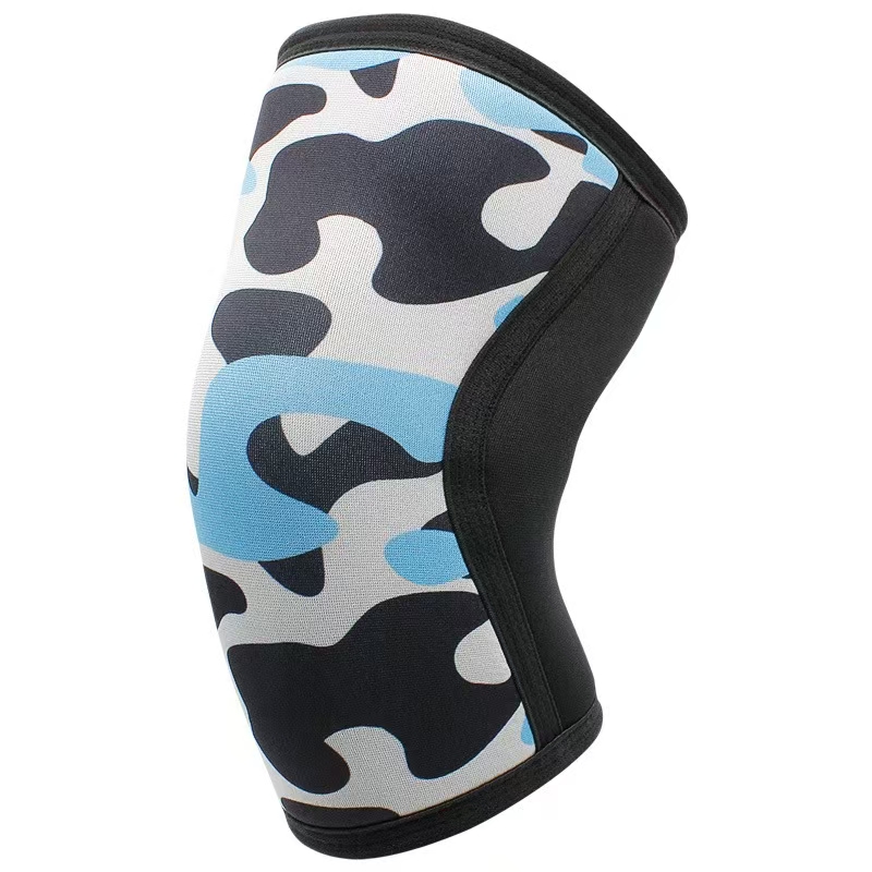 AOLIKES 1 Paar 7mm Neopreen Sport Kniebeschermers Compressie Gewichtheffen Druk Crossfit Training Kniebeschermers Ondersteuning Vrouwen Mannen: M / Blauw