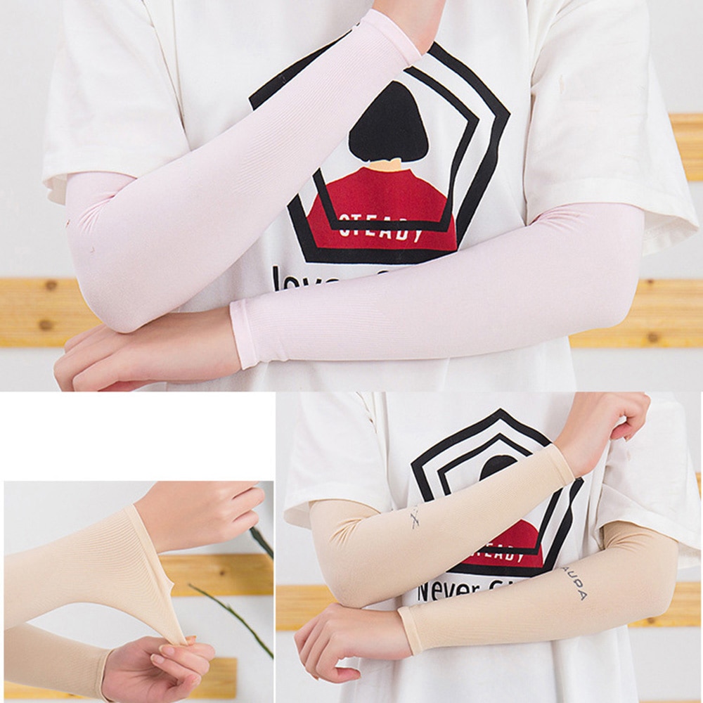 Arm Sleeves UV Protection Arms Covers Sunblock For Cycling 1Pair Protective Flexible