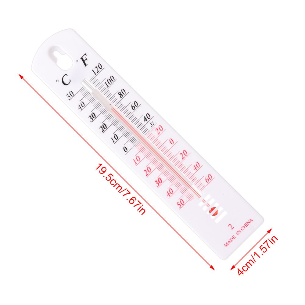Thermomètre précis à accrocher au mur en plastique, pour bureau, serre, température intérieure et extérieure