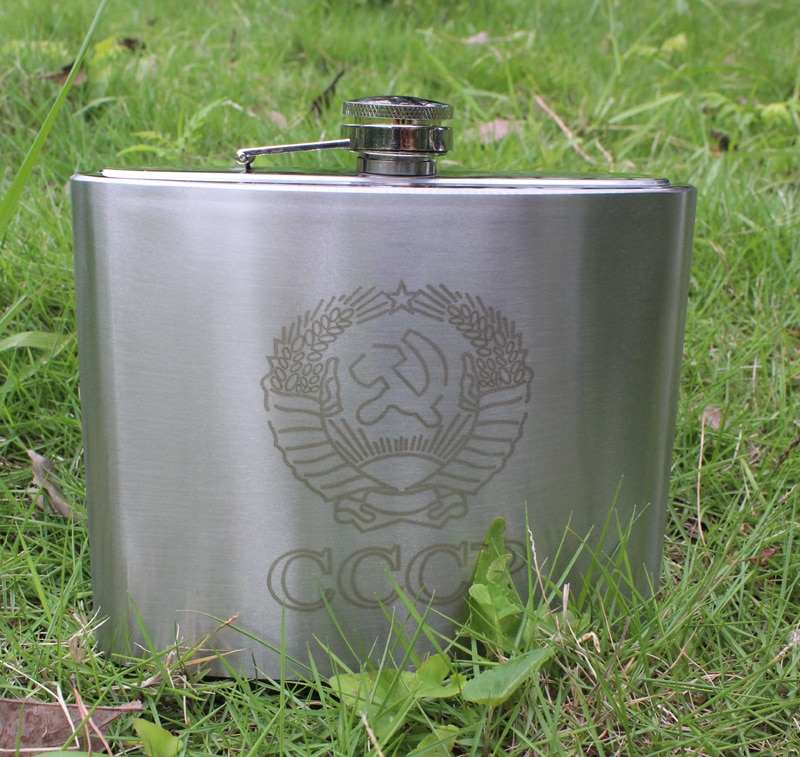 Belt Portable thick Stainless Steel 32oz Hip Flasks wine kettle travel Drinkware flagon leather cover pocket wine Bottle