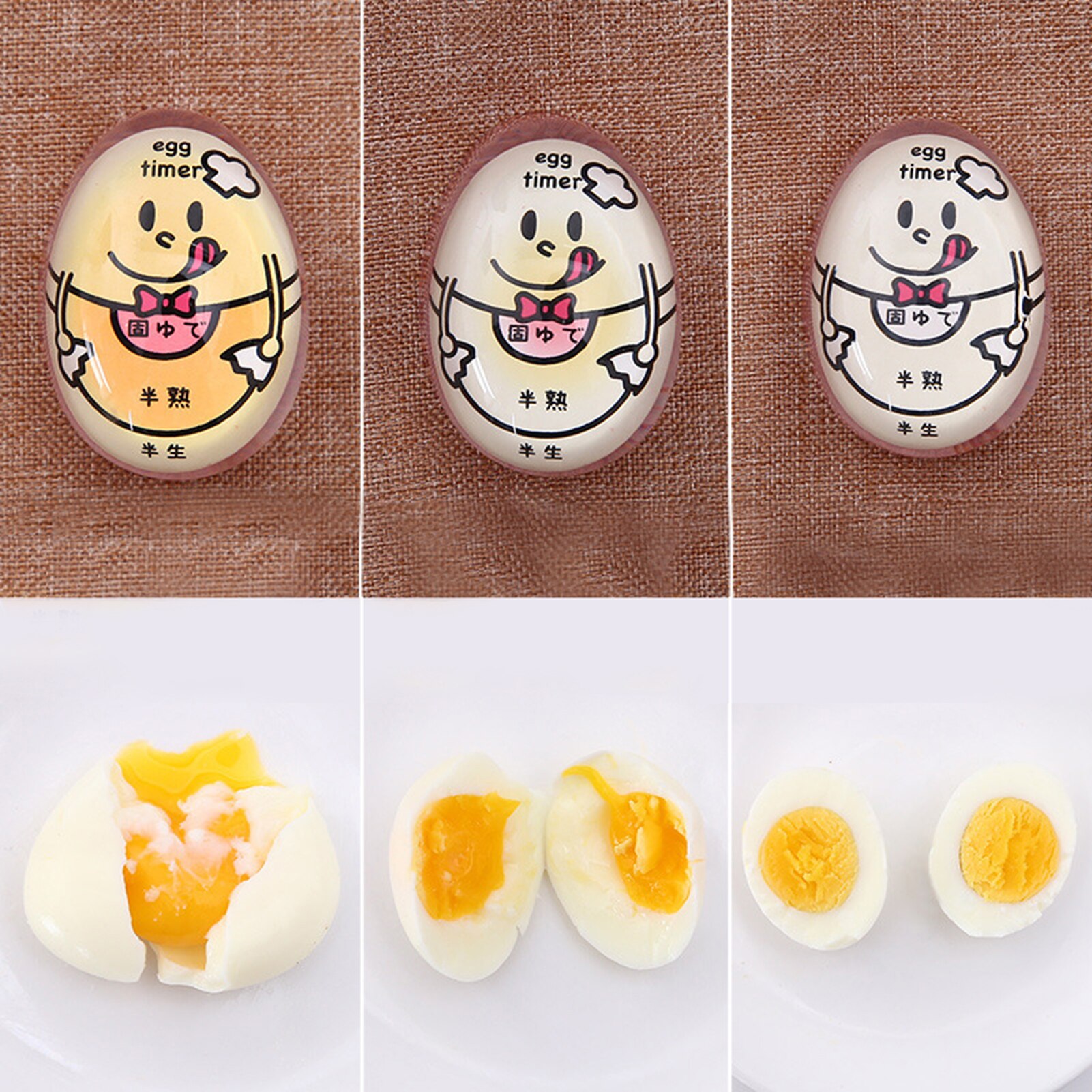 Japanese-style Soft-boiled Eggs Tool Beep Eggs Spring Egg Boiled Egg Timer