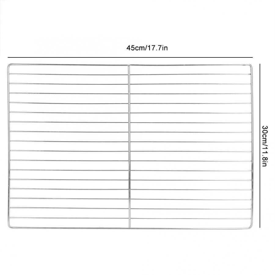 BBQ Barbecue Stainless Steel Square Non-stick Barbecue Net Barbecue Turkey Microwave Oven Grill Outdoor Camping Picnic Tools