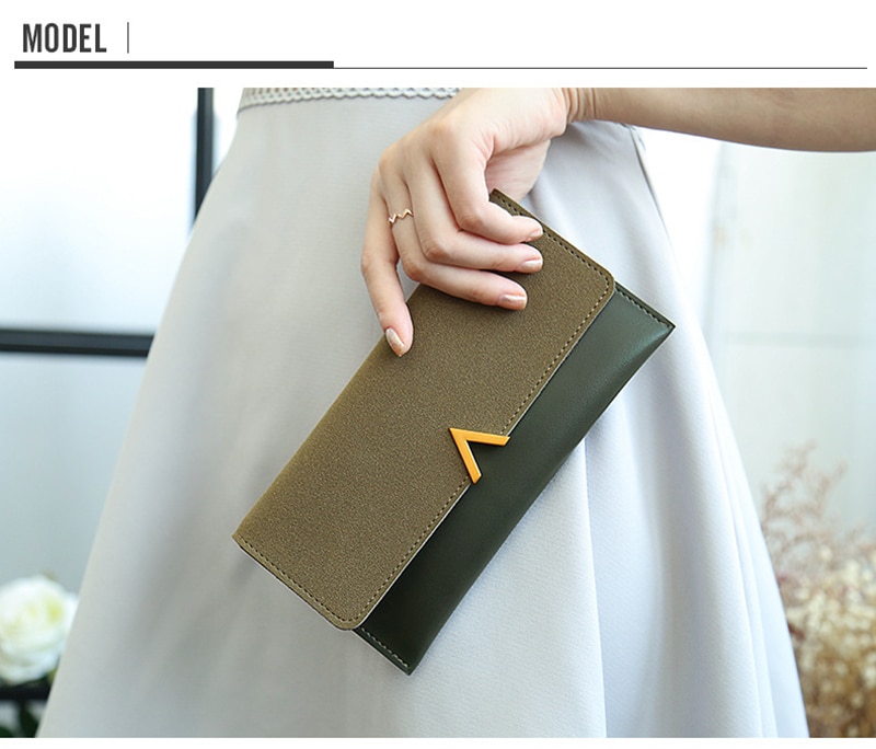 Long wallet ladies wallet purse card bag clutch bag PU leather wallet female кашелек для денег женский