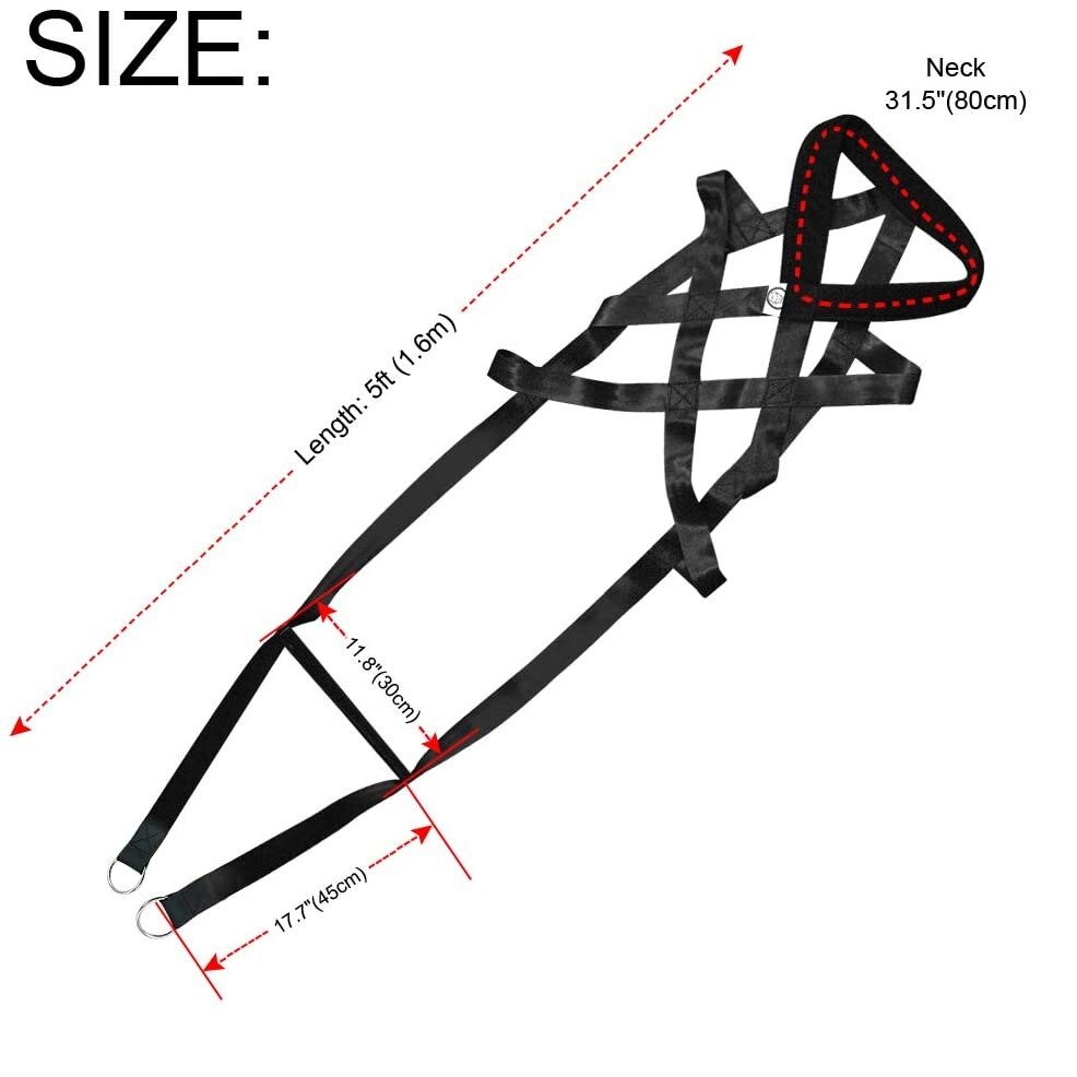 Large Dog Harness Leashes Well Trained Dog Sled Weight Pulling Harnesses For Bikejoring/ Skijoring/Dog Sledding/Canicross: Default Title