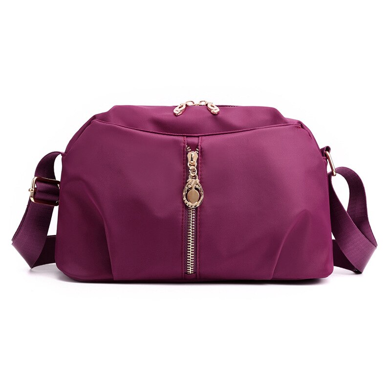 Kleine Tas Dames Tas Stijl Nylon Oxford Doek Lady 'S Tassen Schoudertas Mom Schoudertas: Paars