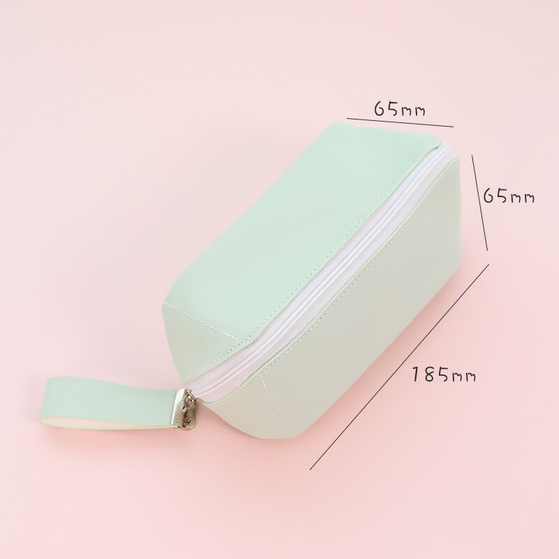 estuche escolar Alta capacidad Kawaii estuches escolares Color sólido estuche lapices material escolar estuche para lapices estuches para el colegio papeleria pencil case lapicero portalapices: A