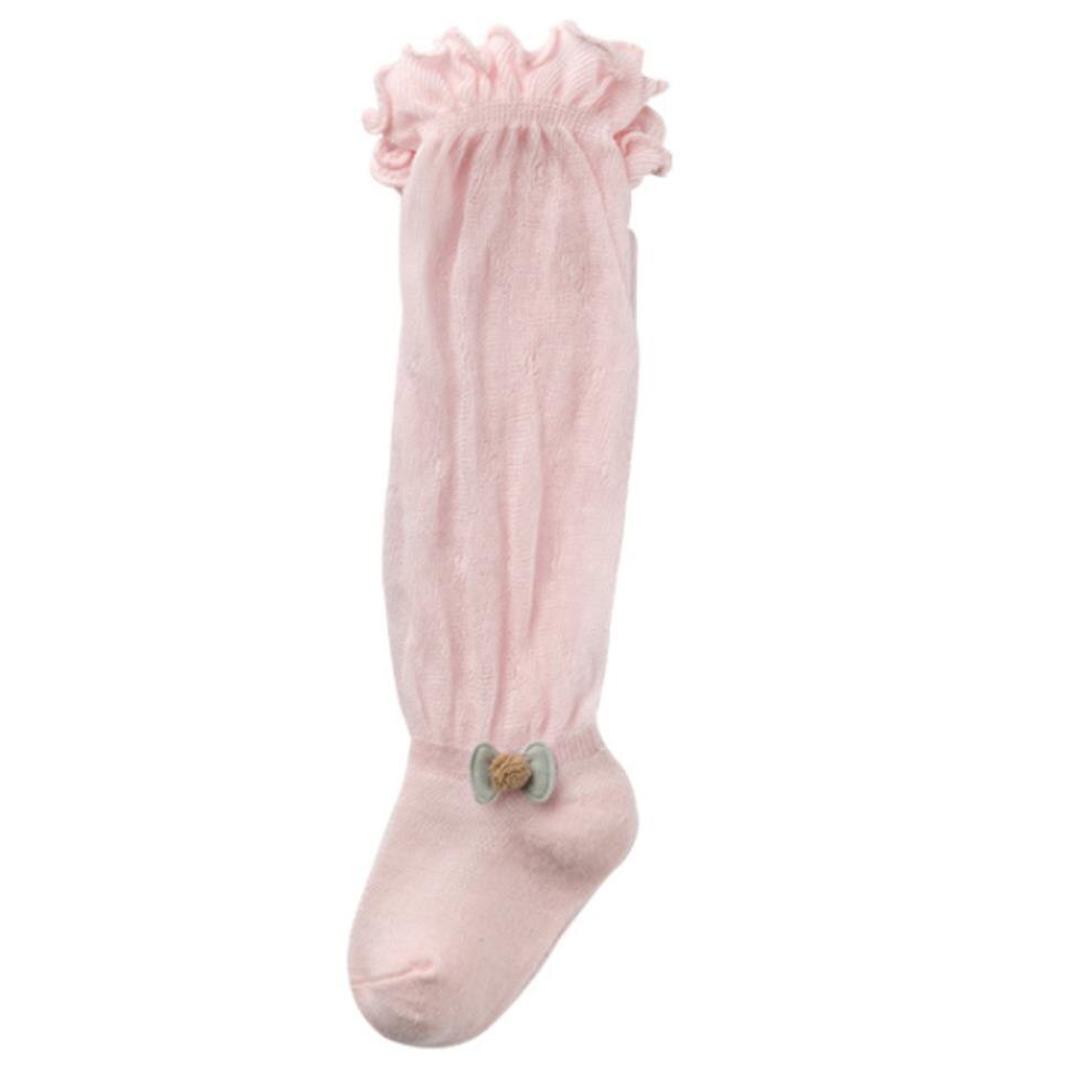 1-3y småbørn baby piger benvarmere leggings 2020 sommer søde søde solide åndbare blonder strømper til spædbørn 1 stk: B / 1-2y