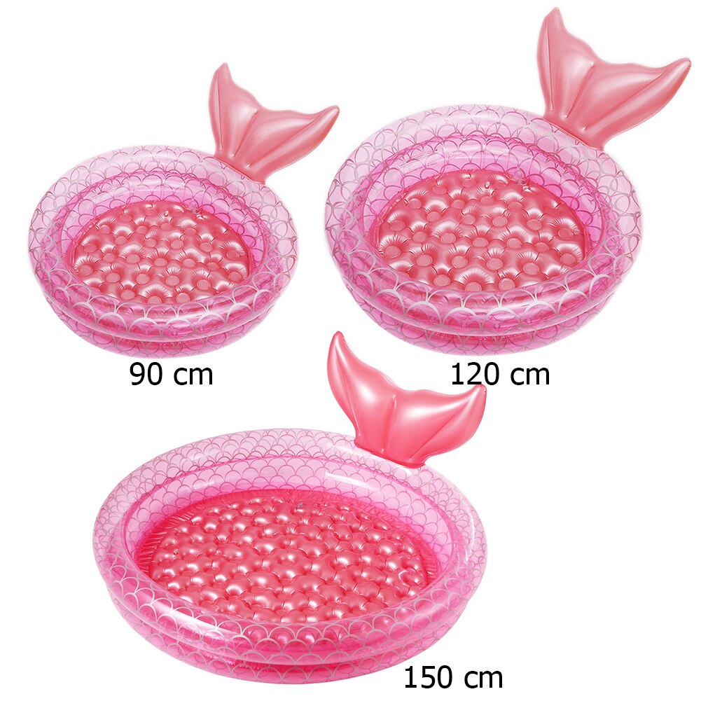 Verdickte, aufblasbare pvc-poolmatte mit doppelter lage, sicherheitsbadewanne, spielmatte, strapazierfähige strandmatratze, rundes becken, krabbelkissen
